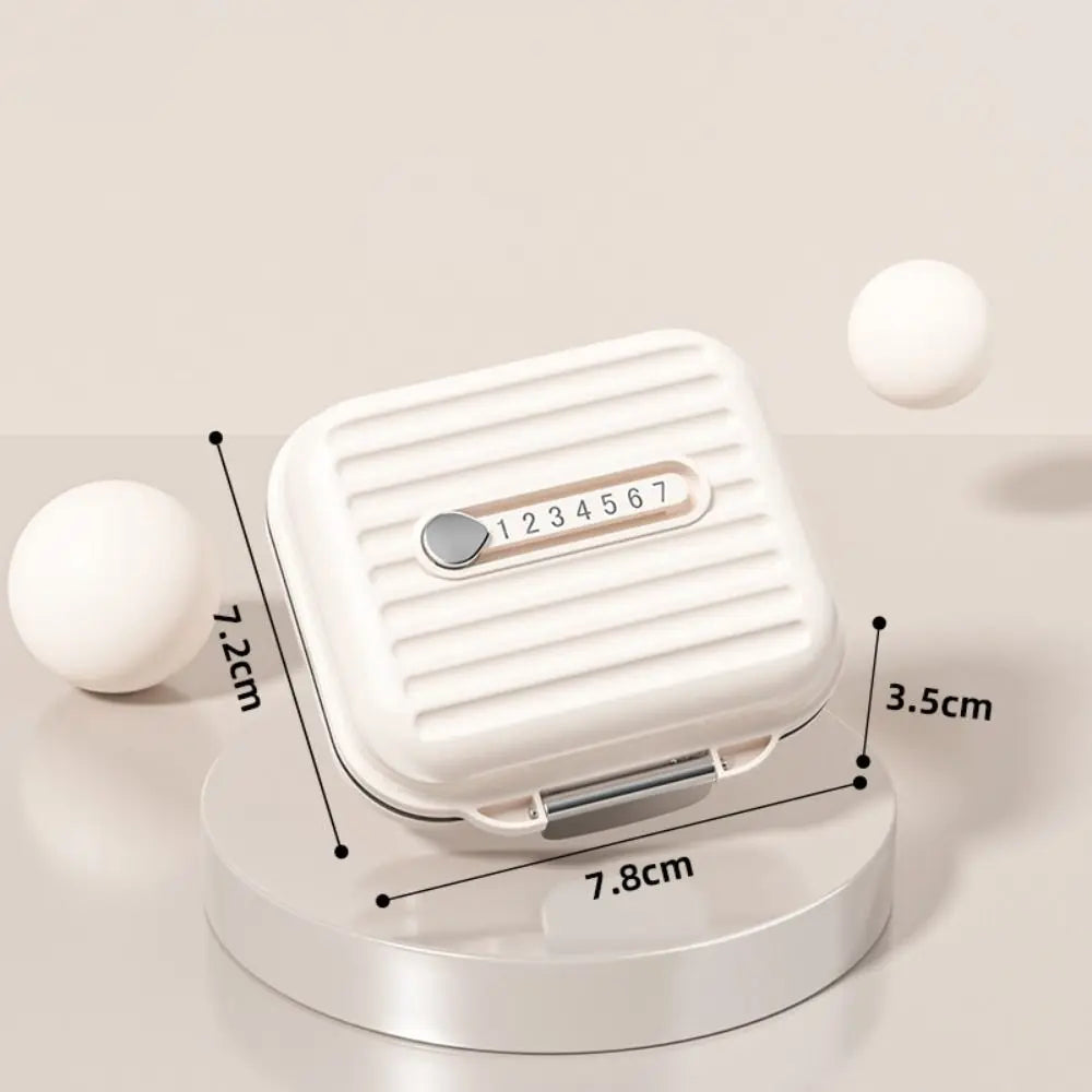 Portable Travel Pill Organizer 7 Compartments Small&Large Size Pill Dispenser Airtight with Lids Vitamin Container