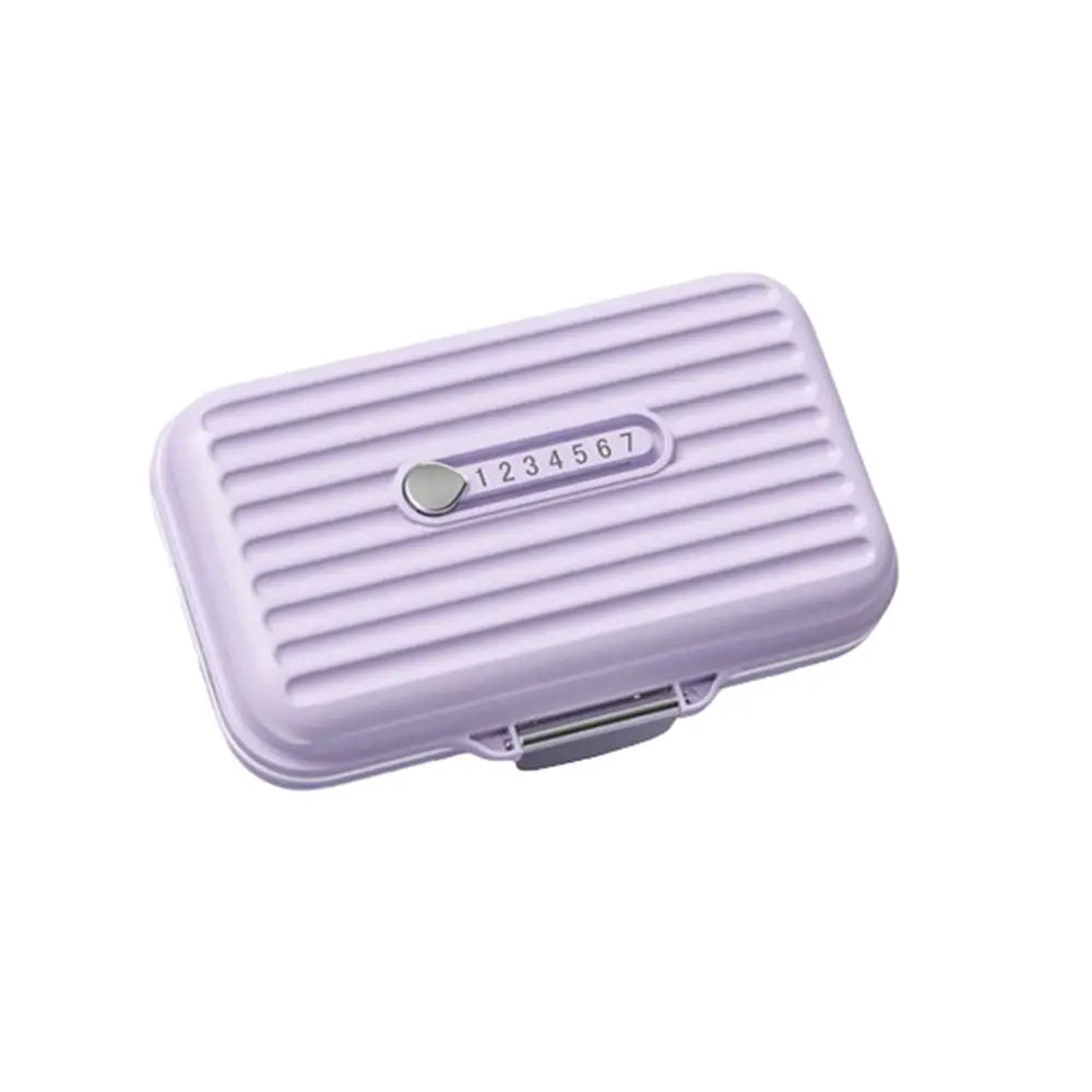 Portable Travel Pill Organizer 7 Compartments Small&Large Size Pill Dispenser Airtight with Lids Vitamin Container