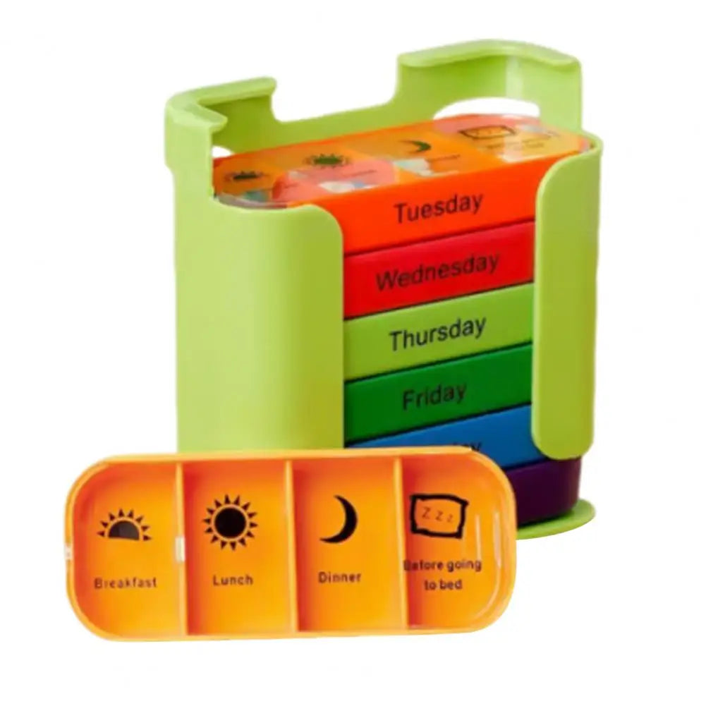 7-day Pill Dispenser Storage Box