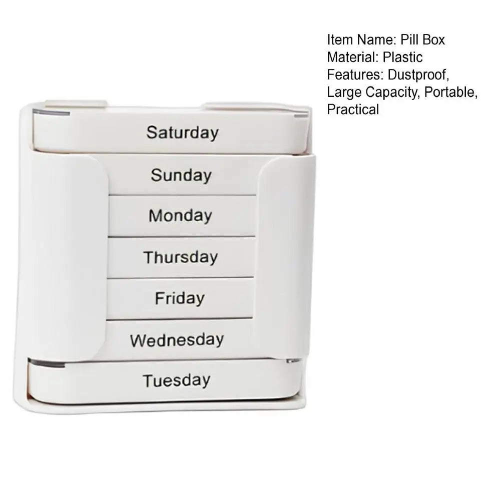 7-day Pill Dispenser Storage Box