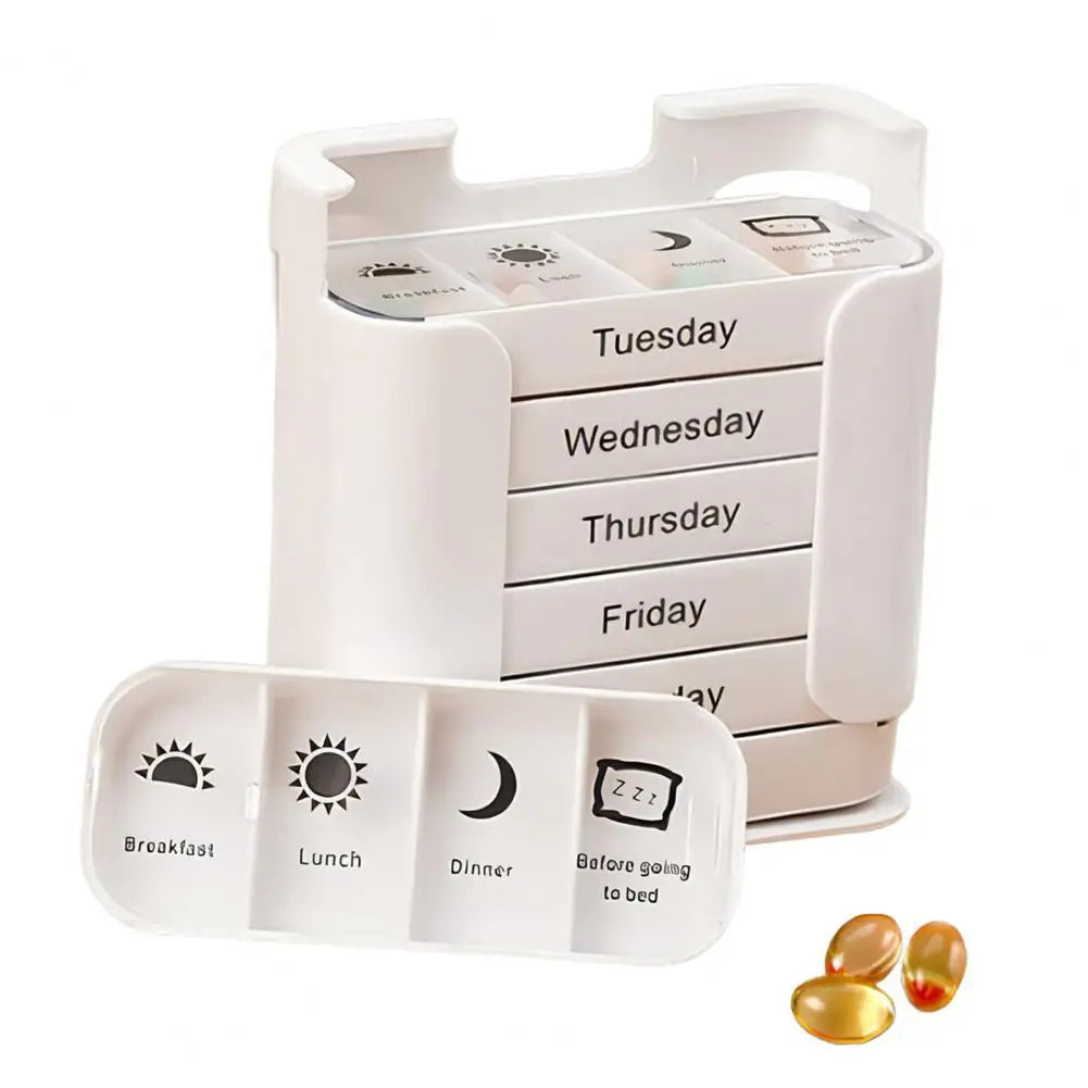 7-day Pill Dispenser Storage Box